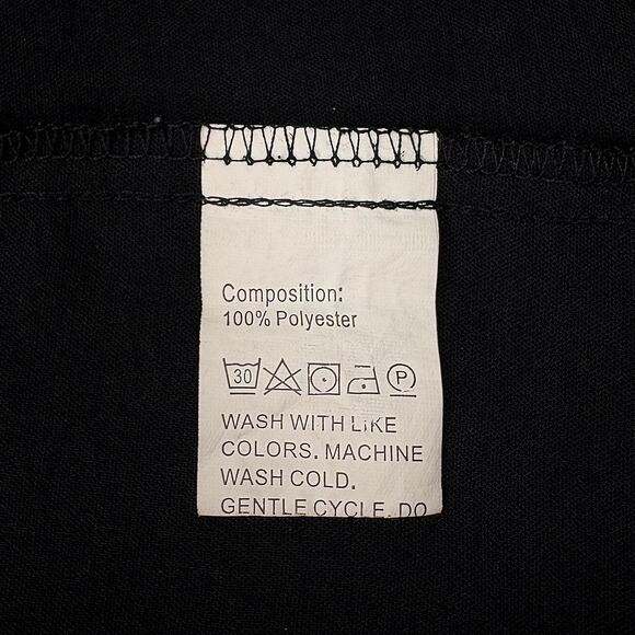 Dreimp Womens Black Button Down Shirt Size Medium Preppy Minimalist Classic - Picture 7 of 9